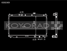 Load image into Gallery viewer, Koyo 11-16 Honda CR-Z 1.5L Hybrid (MT) / 09-14 Honda Fit (MT) Radiator - KS082409