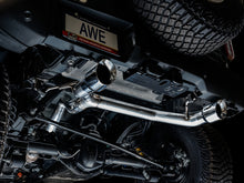 Load image into Gallery viewer, AWE Tuning 2021+ Ford Bronco 0FG Dual Rear Exit Exhaust w/Chrome Silver Tips &amp; Bash Guard - 3015-32456