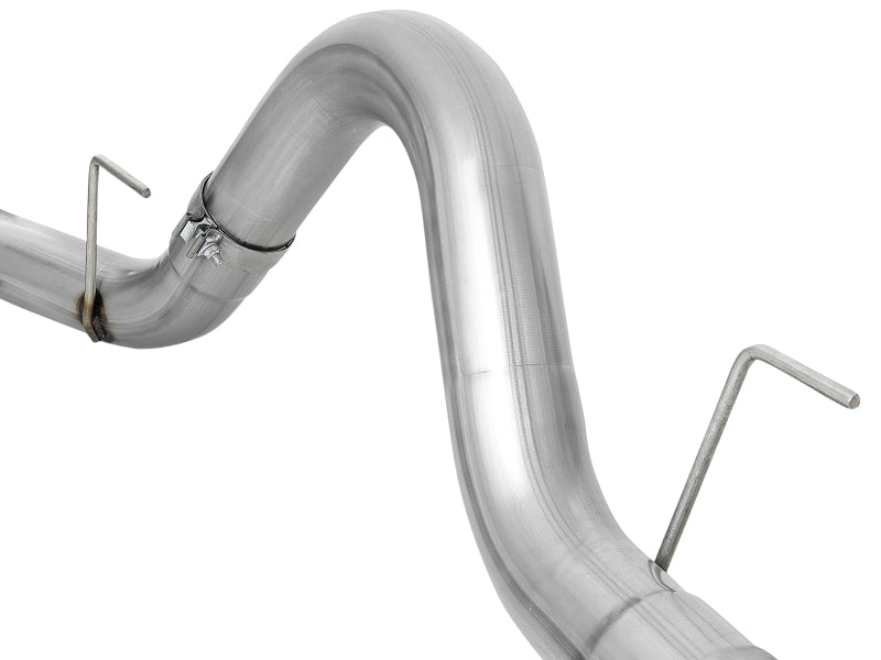 aFe Atlas 4in Aluminized Steel DPF-Back Exh 18-19 Ford F-150 V6-3.0L (td) w/ Polished Tip - 49-03106-P