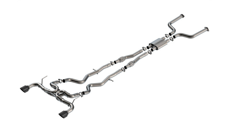 Borla 16-24 Infinity Q50 (Auto V6) ATAK Cat Back - 4.5in Black Chrome Tip - 140978BC