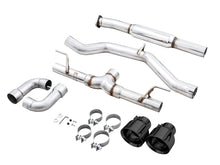 Load image into Gallery viewer, AWE Tuning Subaru BRZ / Toyota GR86 / Toyota 86 Track Edition Cat-Back Exhaust- Diamond Black Tips - 3020-33279