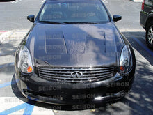 Load image into Gallery viewer, Seibon 03-07 Infiniti G35 Coupe TS Carbon Fiber Hood - HD0305INFG352D-TS