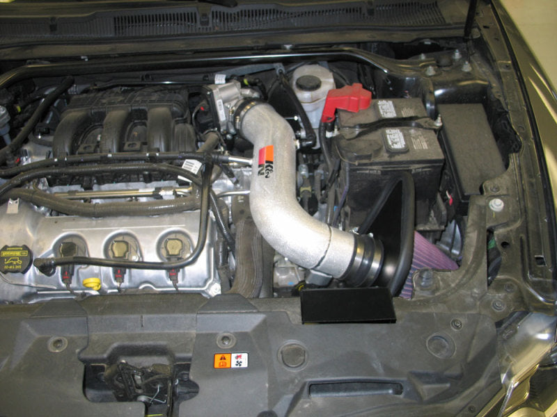 K&N 10-11 Ford Taurus 3.5L V6 Silver Typhoon Cold Air Intake - 69-3528TS
