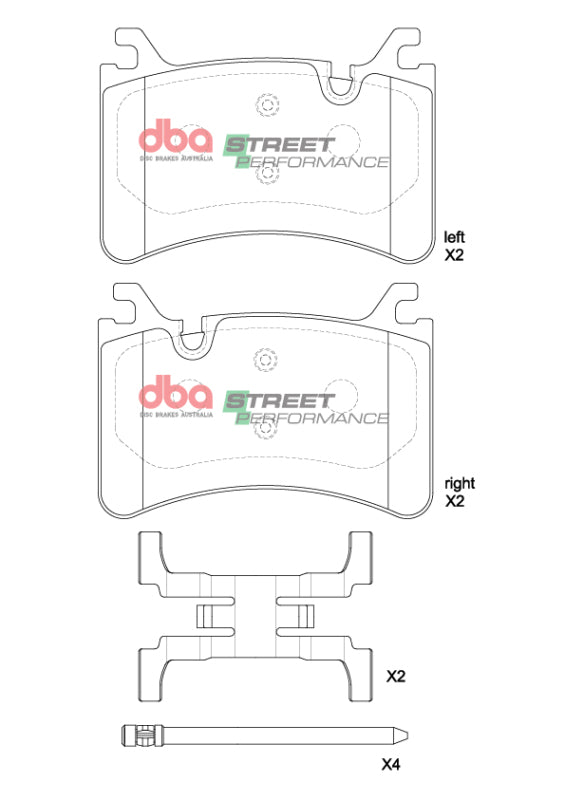 DBA 2016+ Alfa Romeo Giulia Quadrifoglio SP Performance Rear Brake Pads - DB15215SP