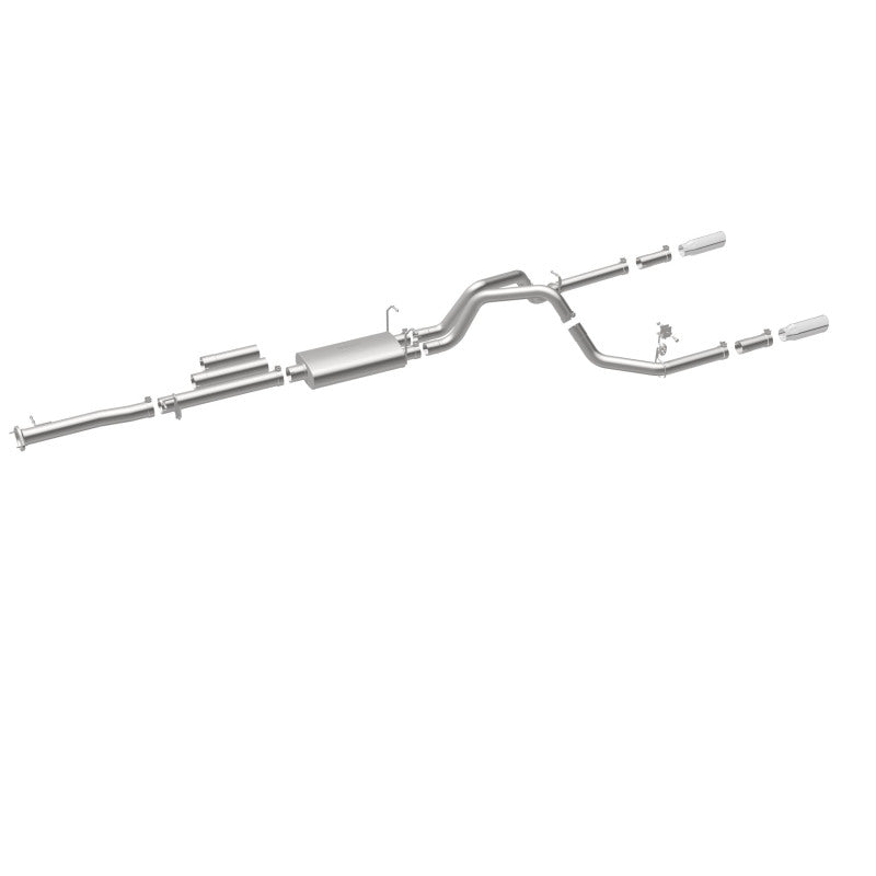 MagnaFlow Stainless Cat-Back Exhaust 2015 Chevy Silverado 2500HD 6.0L Dual Split Rear Exit 4in - 19027