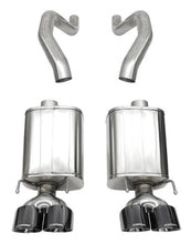 Load image into Gallery viewer, Corsa 06-13 Chevy Corvette C6 Z06 7.0L / 09-13 ZR1 6.2L Black PVD AxleBack Exhaust w/4.5in Twin Tips - 21077BLK