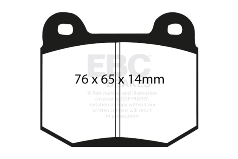 EBC 99-03 Mitsubishi Lancer Evolution 2.0 Turbo Yellowstuff Rear Brake Pads - DP41538R