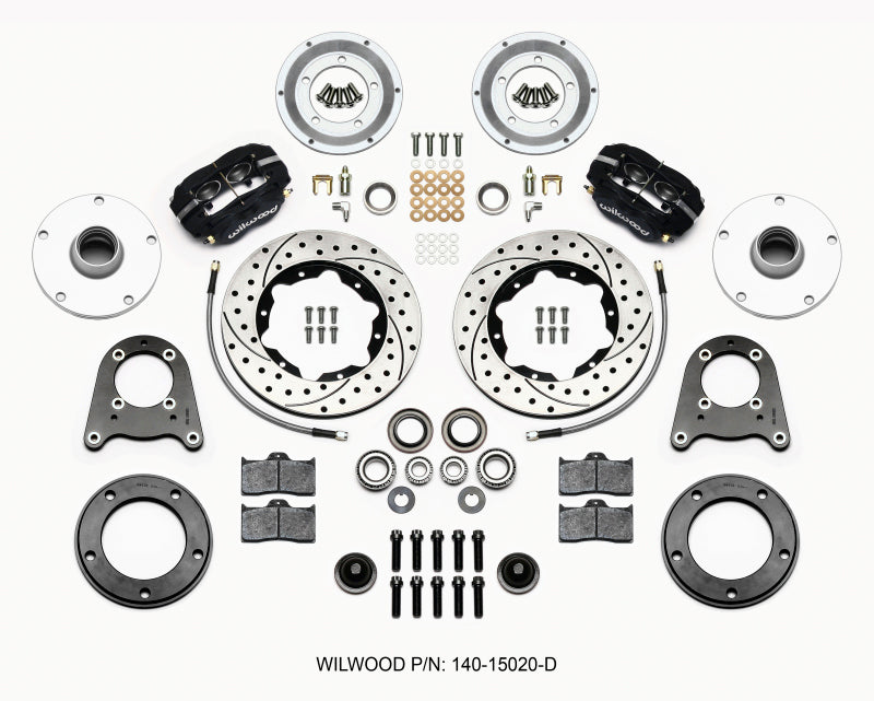 Wilwood Forged Dynalite-M Front Kit 10.75in Drilled 1950-1955 MG-TD/TF - 140-15020-D