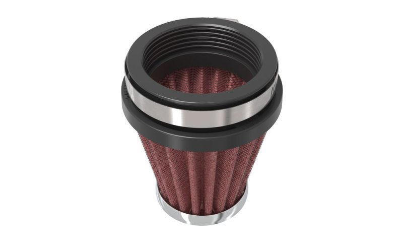 K&N Universal Chrome Filter 2 1/8 inch FLG / 3 inch Bottom / 2 inch Top / 3 inch Height - RC-2330