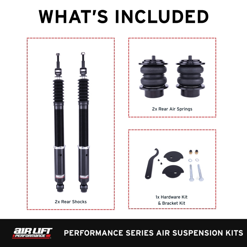 Air Lift Performance 09-16 Audi A4 Quattro & FWD S4/RS4 Rear Air Suspension Kit - 76505