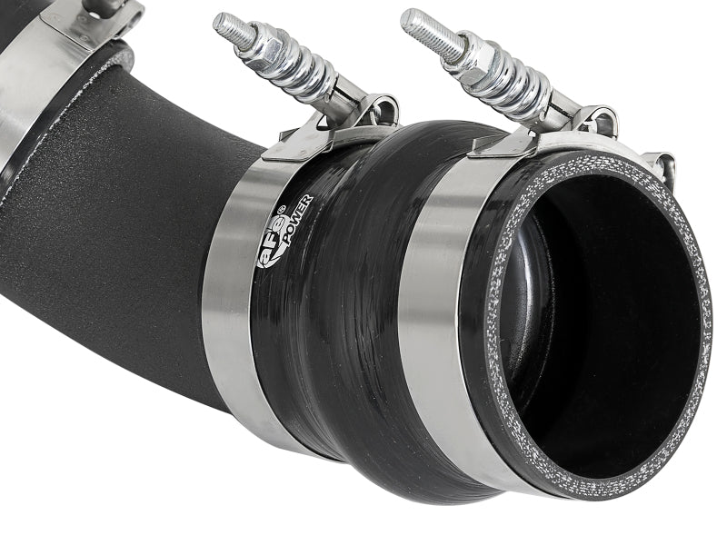 aFe Bladerunner Intercooler Tube Hot Side 3in 17-18 GM Diesel Trucks V8-6.6L (td) L5P - Black - 46-20338-B