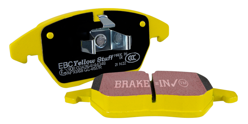 EBC 04-05 Mitsubishi Lancer Evo 8 2.0T (FQ400 w/Alcon Caliper) Yellowstuff Front Brake Pads - DP4063R