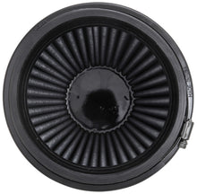 Load image into Gallery viewer, K&amp;N Universal Rubber Filter Round Tapered 6in Flange ID x 7.5in Base OD x 5.25in Top OD x 6in Height - RU-3102HBK