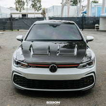 Load image into Gallery viewer, Seibon 2022-2023 Volkswagen Golf GTI/R DV-Style Carbon Fiber Hood - HD22VWG8-DV