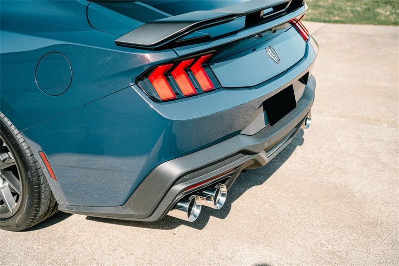 Corsa 24+ Ford Mustang Dark Horse 5.0L 3in Dual Rear Exit Cat-Back w/Twin 4.5in Polish Straight Tip - 21266
