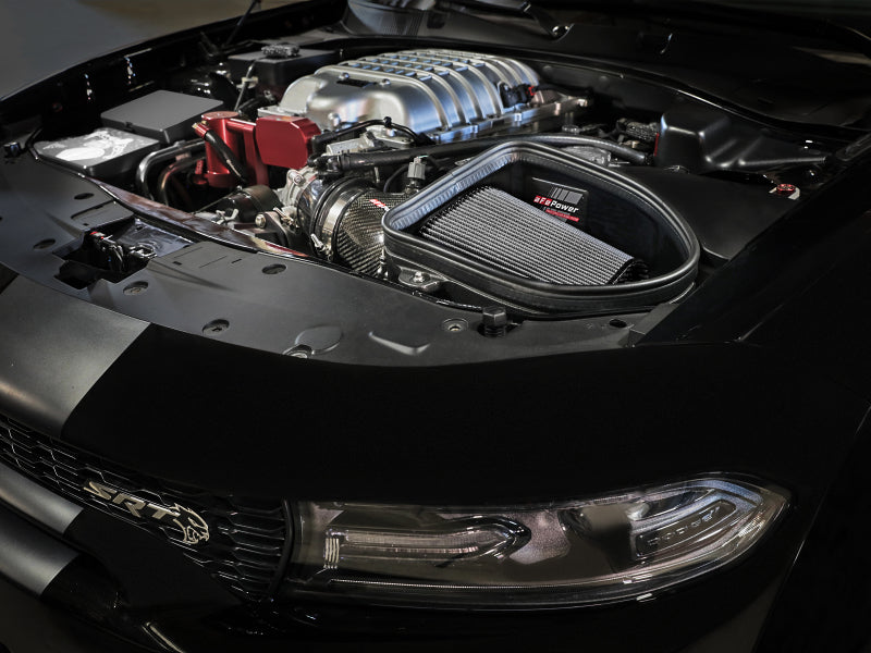 aFe Dodge Charger SRT Hellcat Redeye 21-23 V8-6.2L Track Series Stage-2 Carbon Fiber Intake System - 57-10027D