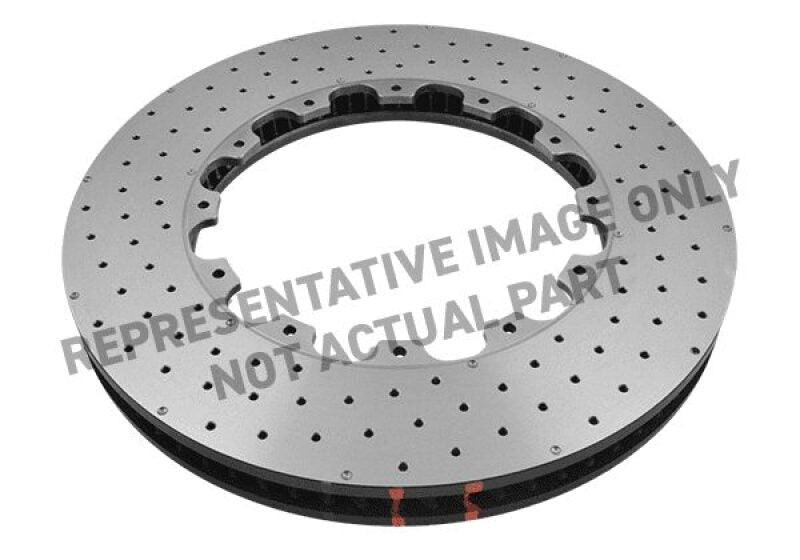 DBA 2015 Nissan GT-R Front Left 5000 Series Drilled Ring w/NAS Nuts - DBA52379.1LXD