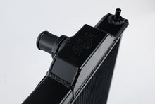 Load image into Gallery viewer, CSF 01-07 Mitsubishi Evo 7/8/9 Full-Slim Radiator w/12in Fan &amp; Shroud/-16AN - Black - 7075B