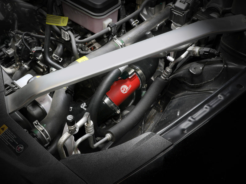 aFe BladeRunner 22-23 Kia Stinger L4-2.5L (t) Aluminum Hot and Cold Charge Pipe Kit - Red - 46-20694-R