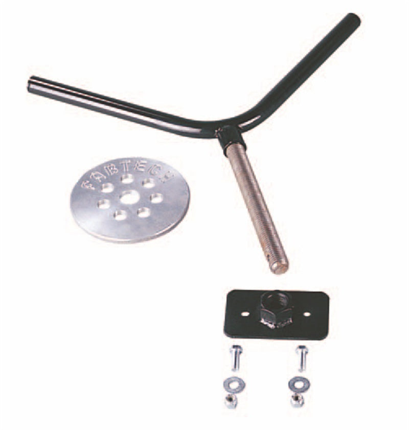 Fabtech Universal Spare Tire Flat Mount - Black - FTT10001BK