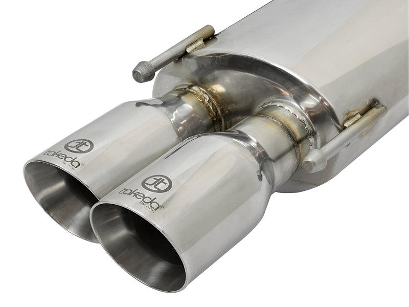 aFe Takeda 16-17 Lexus RC 200T 2.0L (t) 2in. SS Axle-Back Exhaust System w/Polished Tips - 49-36037-P