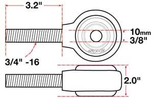 SPC Performance xAxis Rod End Ball Joint - 15730