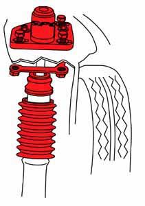 SPC Performance 94-04 Ford Mustang (V6/V8) Front Adjustable Strut Mounts - 72060