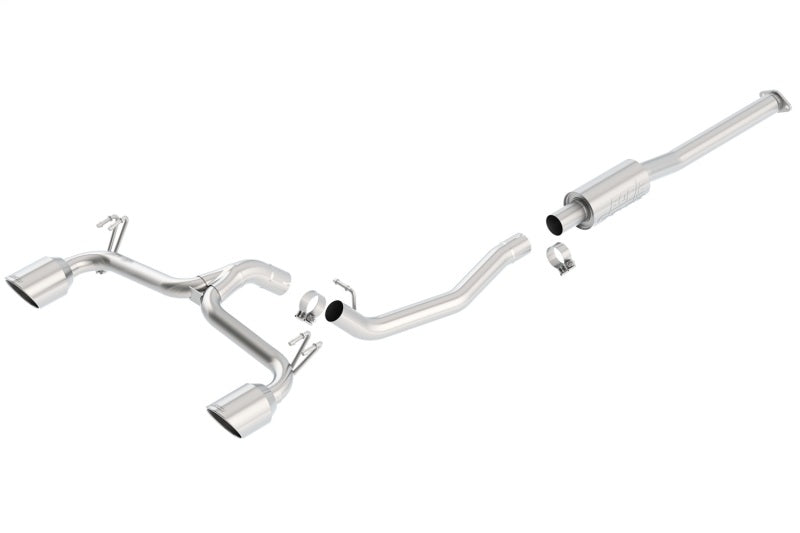 Borla 09-15 Mitsubishi Lancer Ralliart 2.0L 4cyl MT 6spd AWD Catback Exhaust - 140334