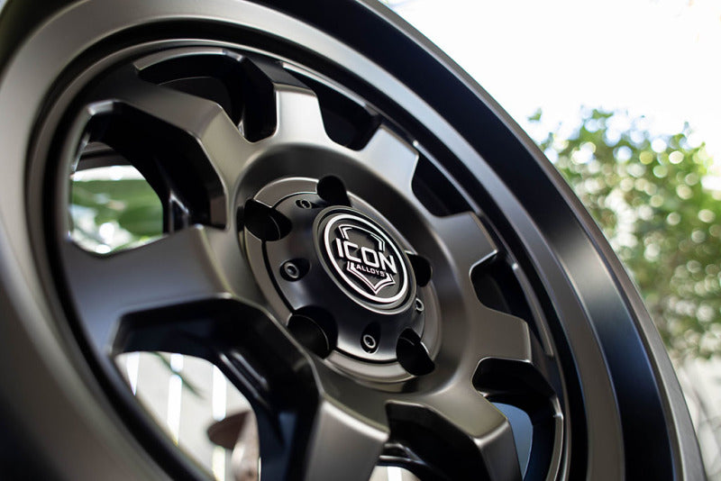 ICON Nuevo 17 X 8.5 5 X 5 6mm Offset 4.5in BS Satin Black - 8117857345SB