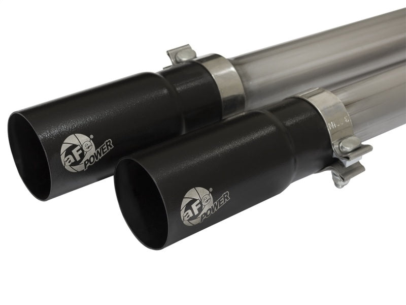 aFe Rebel Series CB 3in Middle Side Exit SS Exht w/ Black Tips 09-16 Chevy Silverado/GMC Sierra 1500 - 49-44062-B