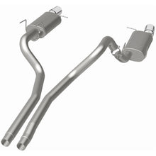 Load image into Gallery viewer, MagnaFlow 13 Ford Mustang Dual Split Rear Exit Stainless Cat Back Performance Exhaust (Street) - 15149