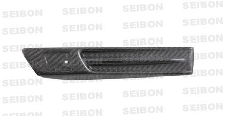 Seibon 09-10 Nissan GTR R35 Carbon Fiber Fender Duct Logos (Pair) - FDL0910NSGTR