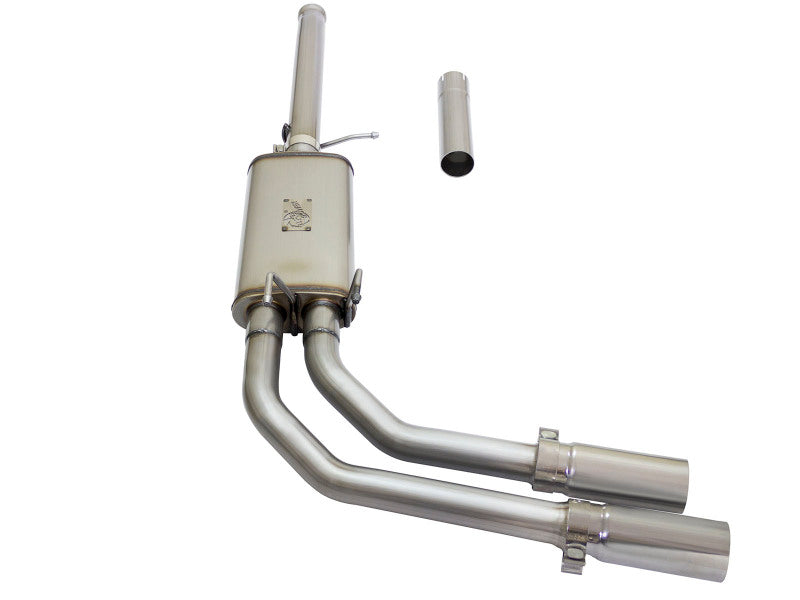 aFe Rebel Series CB 3in Middle Side Exit SS Exht w/Polish Tips 09-16 Chevy Silverado/GMC Sierra 1500 - 49-44062-P