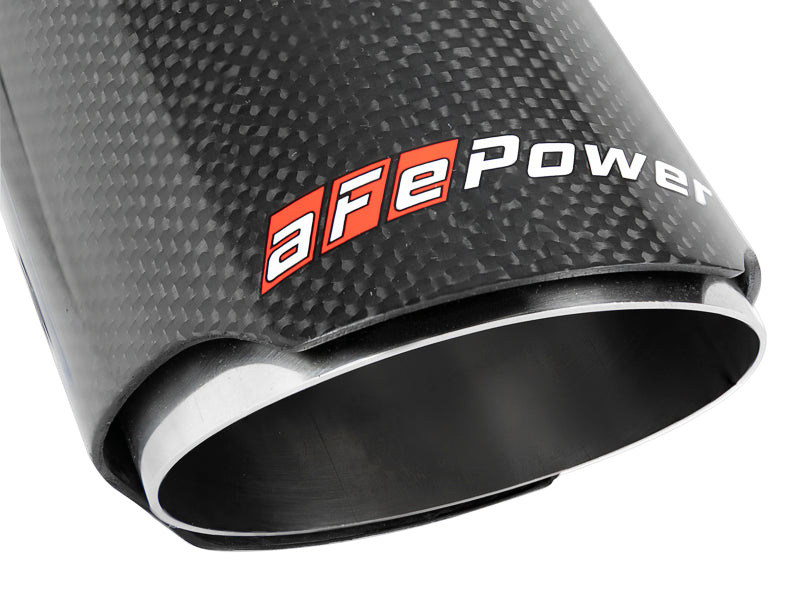 aFe MACH Force-Xp Universal Exhaust Tip 2-1/2 IN Inlet x 3-1/2 IN Outlet X 7 IN L - 49T25354-C07