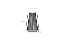 Load image into Gallery viewer, aFe POWER Universal Clamp-On Air Filter w/ D2 Dura-Dry Media 3-5/16in F x 5in B x 3-1/2in T x 7in H - 21-33507V
