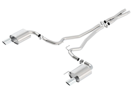 Borla S-Type Cat-Back 15-17 Ford Mustang GT 5.0L V8 MT/AT 2.5in pipe 4in tip - 140590