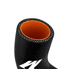 Load image into Gallery viewer, Mishimoto Mitsubishi EVO 4/5/6 Upper Black Silicone Hose - MMHOSE-EVO-UBK