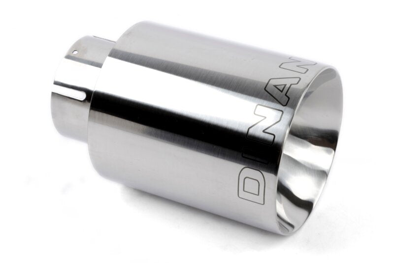 Dinan Double-Walled 4in Clamp-On Exhaust Tip - Polished - 4in Outlet / 2.5in Inlet - D663-0555-BOX