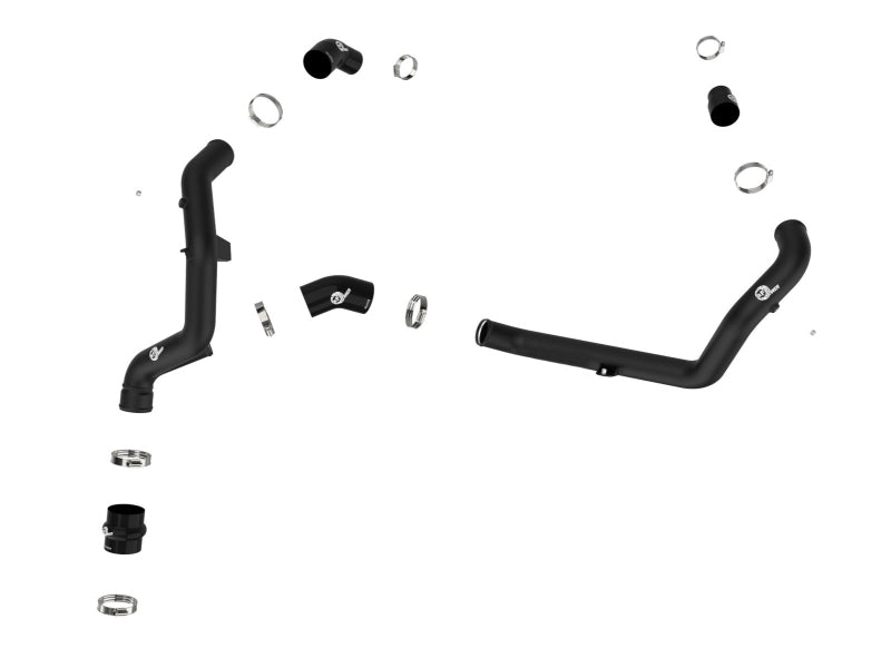 aFe BladeRunner 2 1/4in Intercooler Hot Side Charge Pipe 22-23 Ford Explorer V6-3.0L (tt) - Black - 46-20678-B