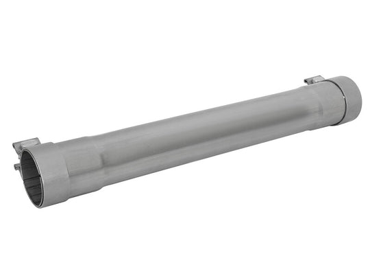 aFe MACH Force-Xp Resonator Delete Pipe 3 IN Inlet/Outlet x 3 IN Dia. x 19 IN Overall L w/ Clamps - 49M10010