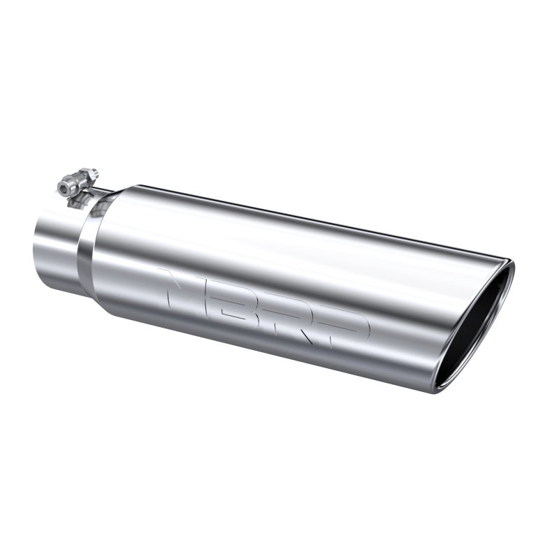 MBRP Universal 5in OD Angled Rolled End 4in Inlet 18in Length T304 Exhaust Tip - T5124