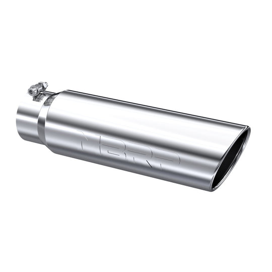 MBRP Universal 5in OD Angled Rolled End 4in Inlet 18in Length T304 Exhaust Tip - T5124