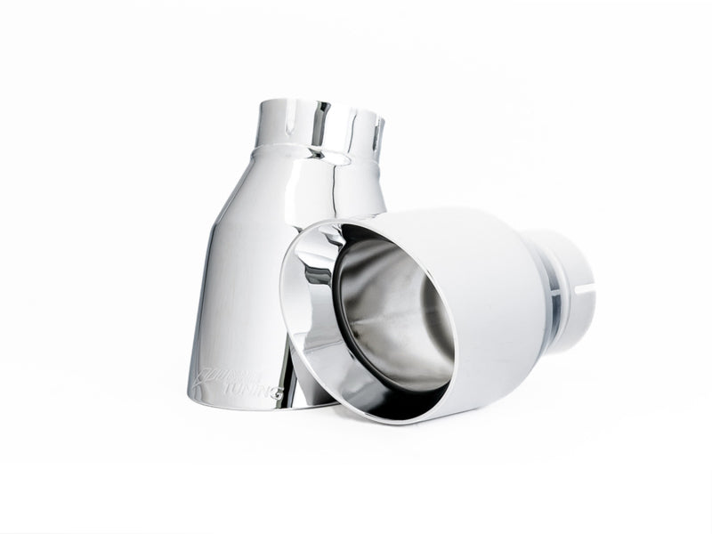 AWE Tuning Audi B9 A5 Touring Edition Exhaust Dual Outlet - Chrome Silver Tips (Includes DP) - 3015-32090