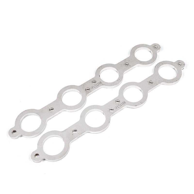 Stainless Works Chevrolet LS1/LS6 Round Port Header 304SS Exhaust Flanges 2in Primaries - HFLS1200