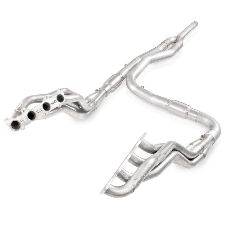 Stainless Works 2011-14 F-150 5.0L 1-7/8in Primaries 3in High-Flow Cats Y-Pipe - FT11HCATY