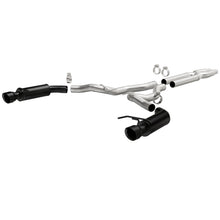 Load image into Gallery viewer, MagnaFlow Cat-Back 15-16 Ford Mustang 5.0L V8 Competition SS 3in Dual Split Rear 4.5in Black Tips - 19254