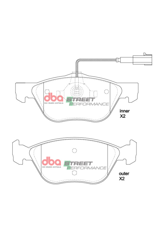 DBA 2014 Tesla S SP Performance Front Brake Pads - DB2037SP