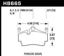 Load image into Gallery viewer, Hawk 2014-2015 Porsche Cayman Performance Ceramic Street Rear Brake Pads - HB665Z.577