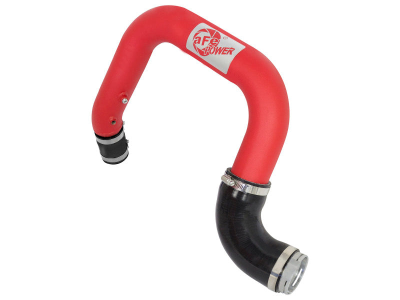 aFe BladeRunner 2.5in Red IC Tube Hot Side w/ Coupling & Clamp Kit 2016 GM Colorado/Canyon 2.8L - 46-20268-R