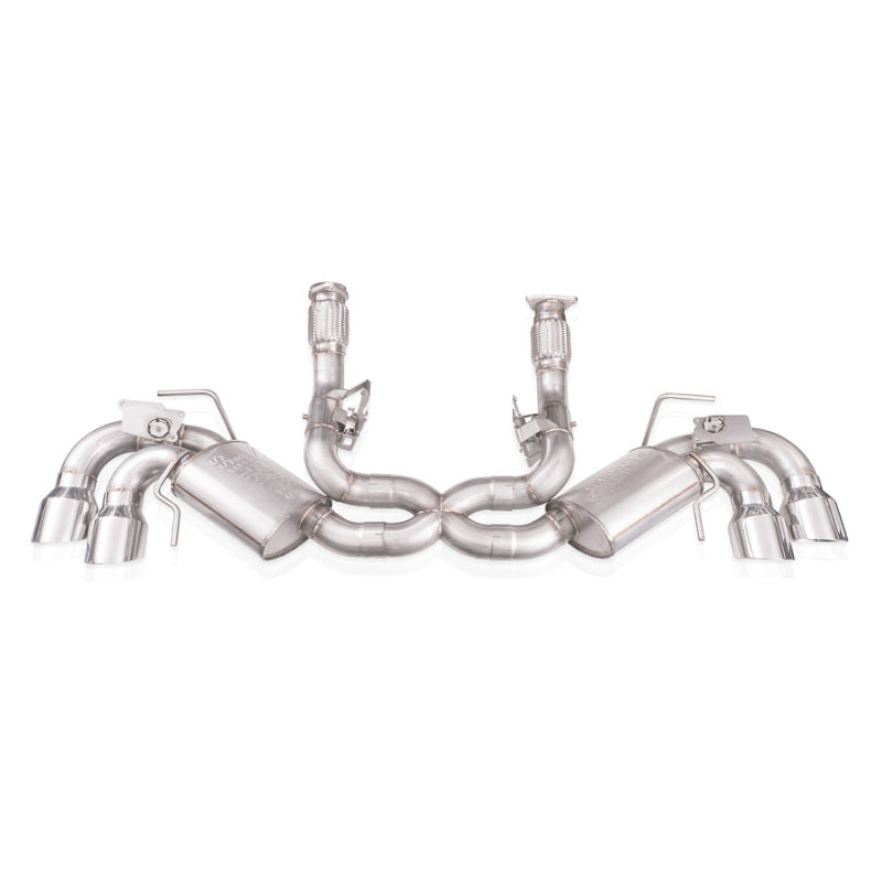 Stainless Works 20-21 Chevrolet Corvette C8 6.2L Redline Cat-Back Exhaust w/ Polished Tips - C8CBR